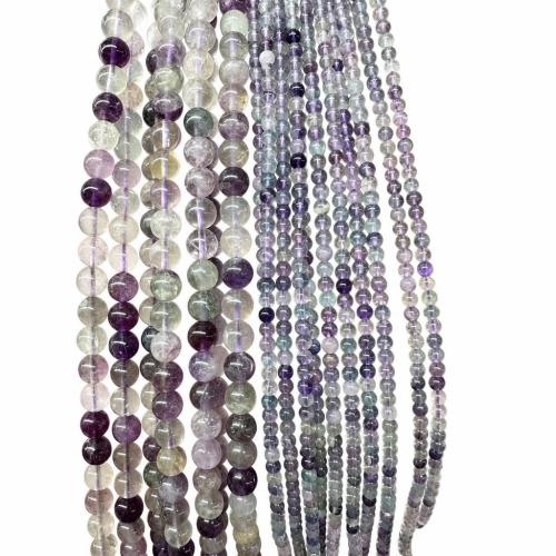 Natural Fluorite Beads, Purple Fluorite, Round, DIY & different size for choice, Sold Per Approx 38 cm Strand