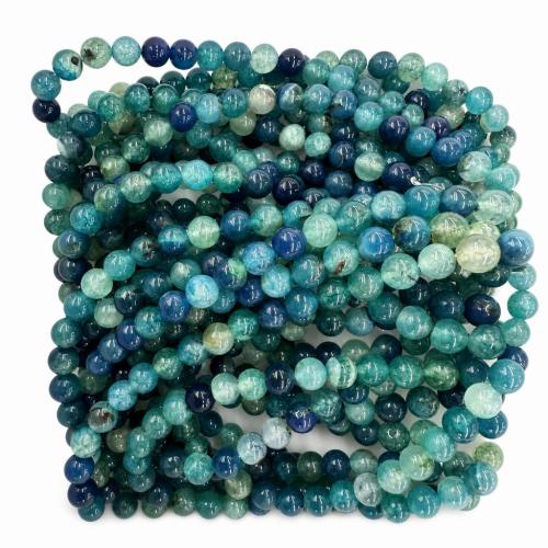 Natural Dragon Veins Agate Beads, Round, DIY, 10mm, Sold Per Approx 38 cm Strand