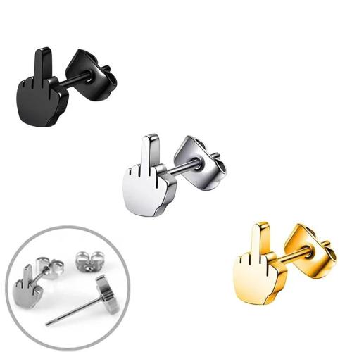 304 Edelstahl Ohrstecker, Hand, plattiert, Modeschmuck & unisex, keine, 10mm, verkauft von Paar