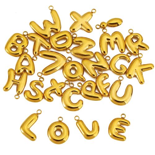 Stainless Steel Letter Pendants, 304 Stainless Steel, Alphabet Letter, Vacuum Ion Plating, DIY & different styles for choice, Sold By PC