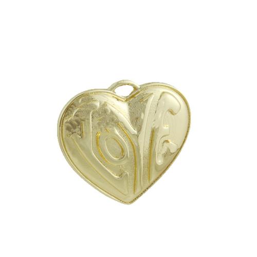 Brass Heart Pendants, gold color plated, DIY & different styles for choice, Sold By PC