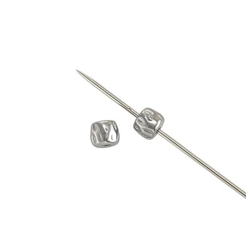 Edelstahl-Distanzscheiben-Korn, 304 Edelstahl, Unregelmäßige, plattiert, DIY, keine, 5x6mm, verkauft von PC