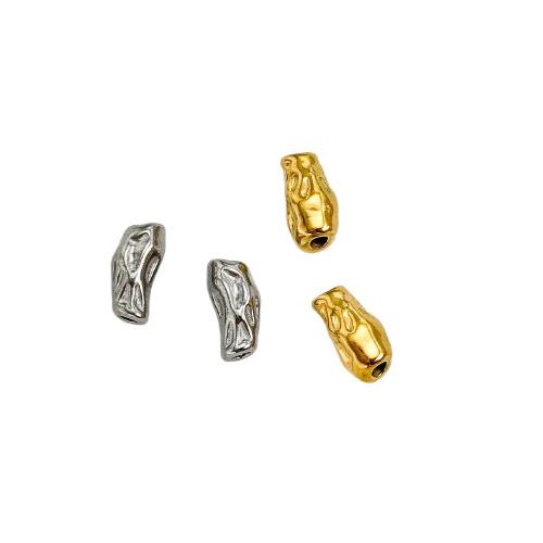 Edelstahl-Distanzscheiben-Korn, 304 Edelstahl, plattiert, DIY, keine, 5x10mm, verkauft von PC