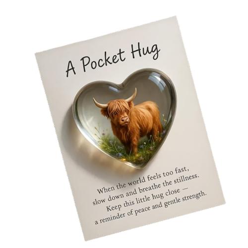 Acrylic Greeting Card, with Paper, Heart, printing, more colors for choice, Sold By PC