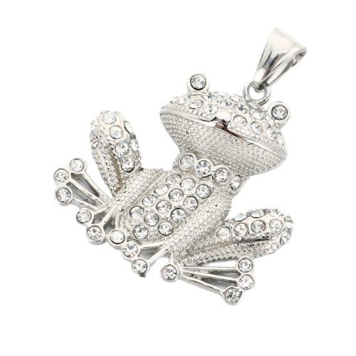 Stainless Steel Animal Pendants, 304 Stainless Steel, DIY & different styles for choice & with rhinestone, original color, Sold By PC