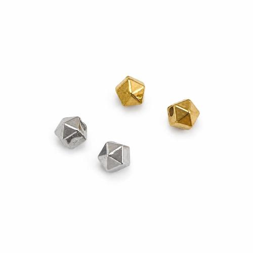 Edelstahl-Distanzscheiben-Korn, 304 Edelstahl, Geometrisches Muster, plattiert, DIY, keine, 4x4mm, verkauft von PC