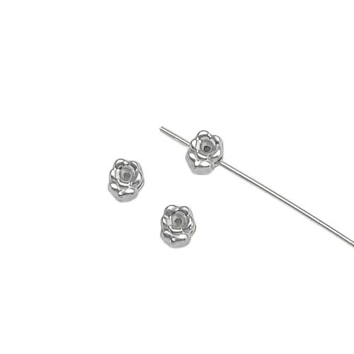 Edelstahl-Distanzscheiben-Korn, 304 Edelstahl, Rose, plattiert, DIY, keine, 4x5mm, verkauft von PC