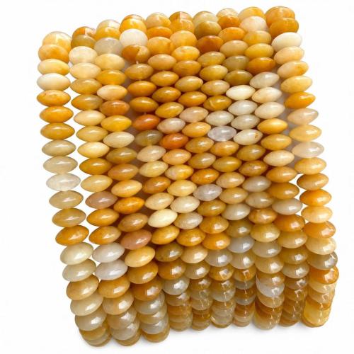 Gemstone Jewelry Beads, Saucer, polished, DIY & different materials for choice, 5x10mm, Approx 70PCs/Strand, Sold By Strand