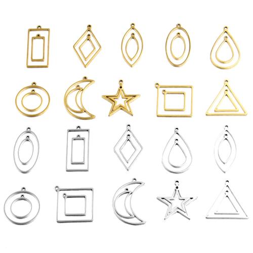 Stainless Steel Pendants, 304 Stainless Steel, plated, DIY & different styles for choice & hollow, Sold By PC