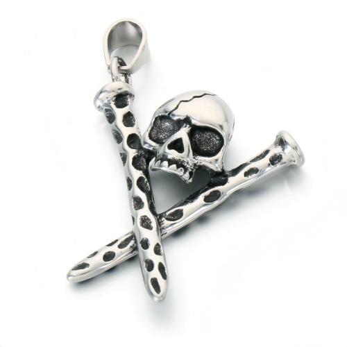 Stainless Steel Skull Pendants, 304 Stainless Steel, vintage & DIY & different styles for choice, Sold By PC