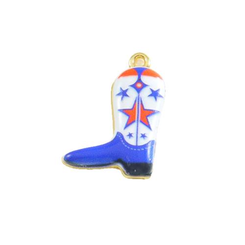 Brass Jewelry Pendants, Shoes, gold color plated, DIY & enamel, more colors for choice, 16x24mm, Sold By PC