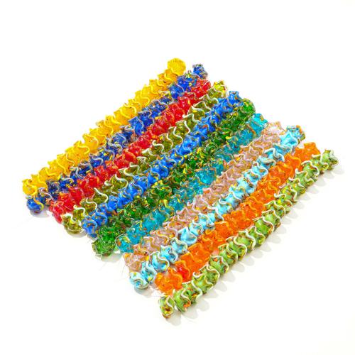 Handgewickelte Perlen, Lampwork, plattiert, DIY, keine, 20x10mm, Bohrung:ca. 1.5mm, verkauft von PC
