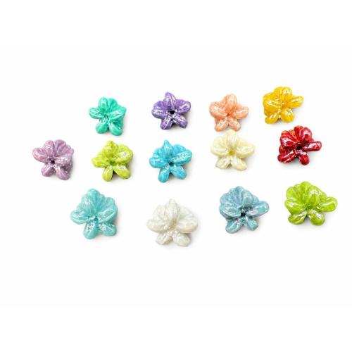 Abalorios de Coral, Flor, Bricolaje, más colores para la opción, 13x13mm, agujero:aproximado 1mm, aproximado 32PCs/Sarta, Vendido para aproximado 38 cm Sarta
