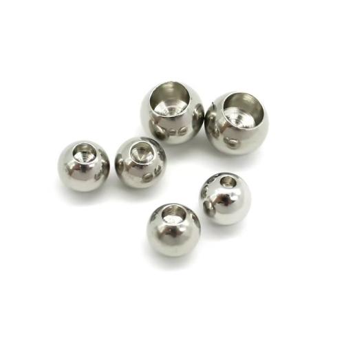 Stainless Steel Beads, different size for choice, silver color, 500PCs/Bag, Sold By Bag