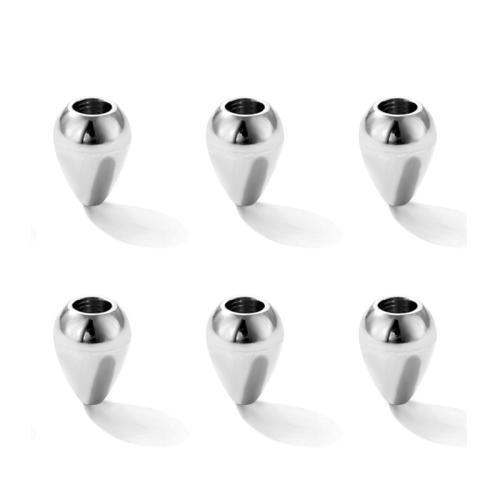 Stainless Steel Beads, 304 Stainless Steel, Heart, DIY & machine polishing, original color, 4.50x6mm, Hole:Approx 2mm, Sold By PC