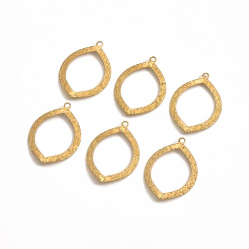 Brass Jewelry Pendants, DIY & hollow, original color, 23x32.30mm, Sold By PC