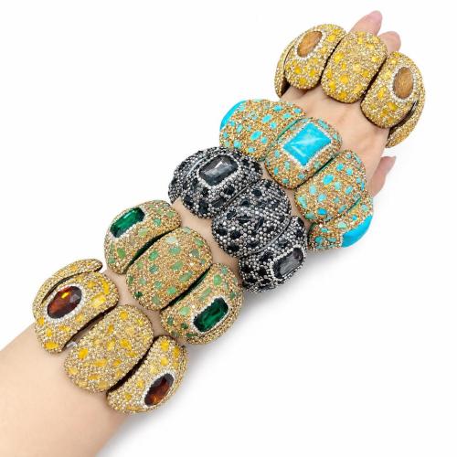 Edelstein Armreif, Folk-Stil & unisex & mit Strass, keine, Innendurchmesser:ca. 60mm, verkauft von PC