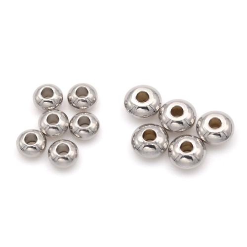 Acier inoxydable Spacer Perles, Acier inoxydable 304, Placage, DIY & normes différentes pour le choix, couleur originale, Vendu par PC
