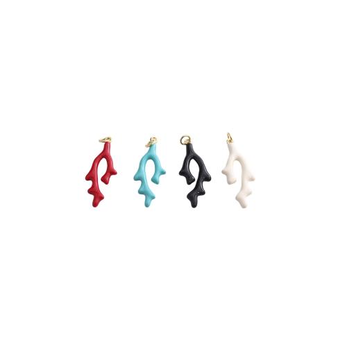 Bijoux pendentifs en laiton, Placage de couleur d'or, DIY & émail, plus de couleurs à choisir, 36x15x3mm, Vendu par PC