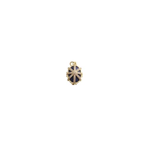 Gemstone Jewelry Pendants, Brass, with Gemstone, gold color plated, DIY & micro pave cubic zirconia, 24x14x8mm, Sold By PC