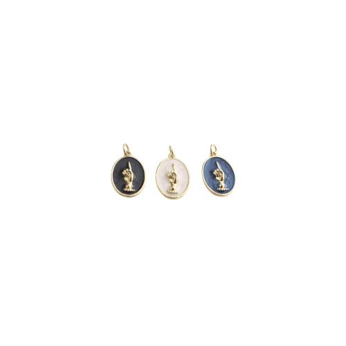 Brass Jewelry Pendants, Flat Oval, gold color plated, DIY & enamel, more colors for choice, 23x13x4mm, Sold By PC