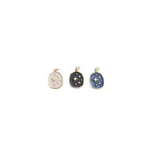 Brass Jewelry Pendants, gold color plated, DIY & enamel, more colors for choice, 21x13x2mm, Sold By PC