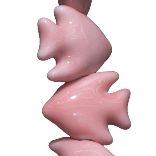 Porcelain Jewelry Beads, Fish, DIY, more colors for choice, 20x17x9mm, Sold By PC
