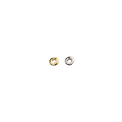 Brass Spacer Beads, Donut, plated, DIY, more colors for choice, 11x10x4mm, Sold By PC