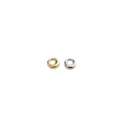 Brass Spacer Beads, Donut, plated, DIY, more colors for choice, 13x13x5mm, Sold By PC