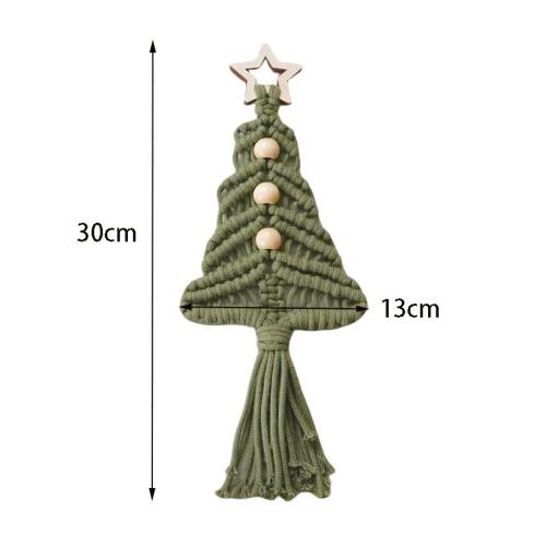 Polyester Tapestry, Christmas Tree, handmade, Christmas Design, more colors for choice, 300x130mm, Sold By PC