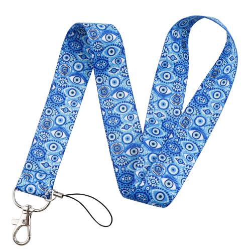 Mobile Phone Lanyard, Polyester, printing, portable & Unisex, more colors for choice, 450x25mm, Sold By PC
