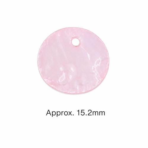 Shell Pendants, Capiz Shell, Flat Round, DIY, more colors for choice, 15mm, Sold By PC