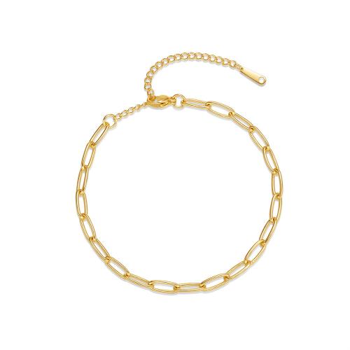Brass Bracelet, with 6cm extender chain, gold color plated, fashion jewelry & for woman, Length:Approx 18 cm, Sold By PC