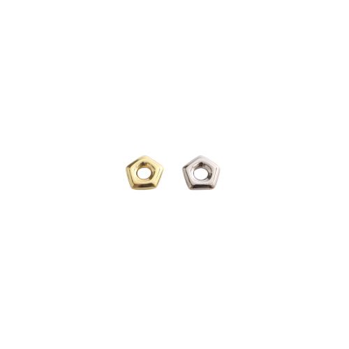 Brass Spacer Beads, Geometrical Pattern, plated, DIY & hollow, more colors for choice, 14x14x3mm, Sold By PC