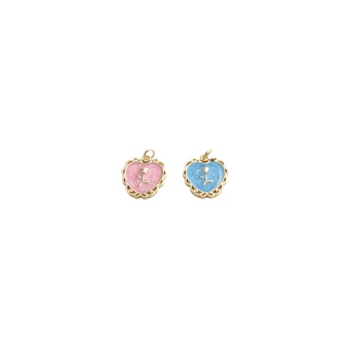 Brass Jewelry Pendants, gold color plated, DIY & enamel, more colors for choice, 22x12x2mm, Sold By PC
