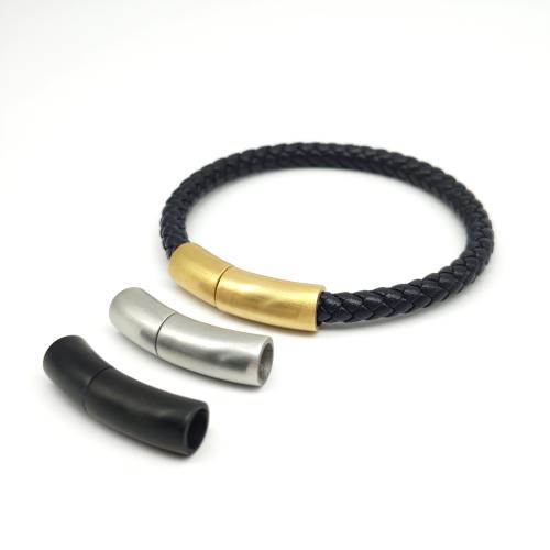 Stainless Steel Magnetic Clasps, 304 Stainless Steel, plated, DIY & frosted, more colors for choice, Hole:Approx 6mm, Sold By PC