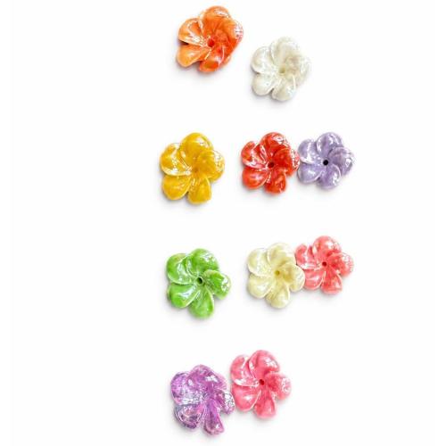 Beads, Flower, DIY & different size for choice, more colors for choice, Hole:Approx 1mm, Sold Per Approx 38 cm Strand