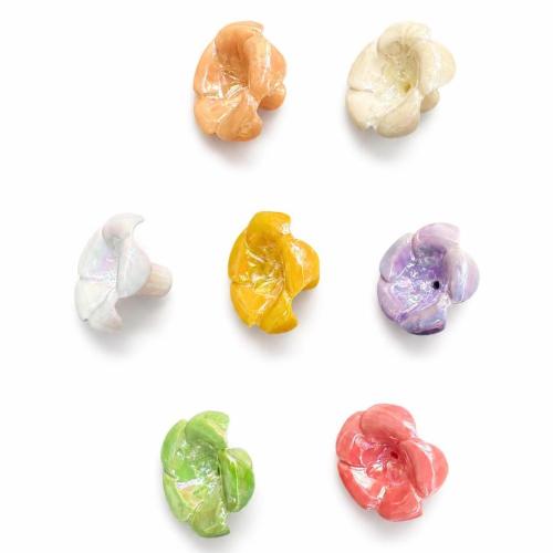 Beads, Flower, DIY, more colors for choice, 14x23mm, Hole:Approx 1mm, 27PCs/Strand, Sold Per Approx 38 cm Strand