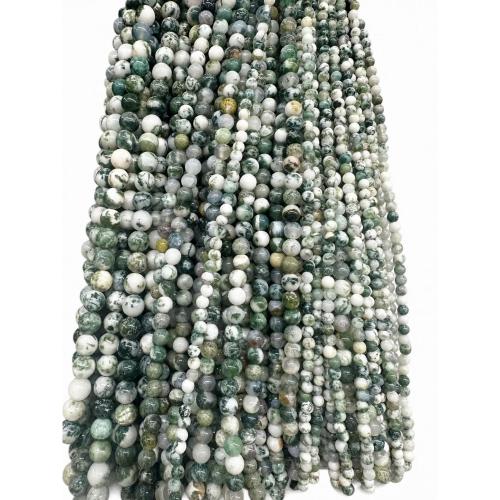 Tree Agate Beads, Round, DIY & different size for choice, Sold Per Approx 38 cm Strand