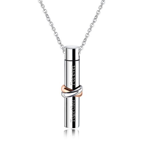 304 Stainless Steel Cinerary Casket Necklace, plated, Unisex & different styles for choice, Length:Approx 50 cm, Sold By PC