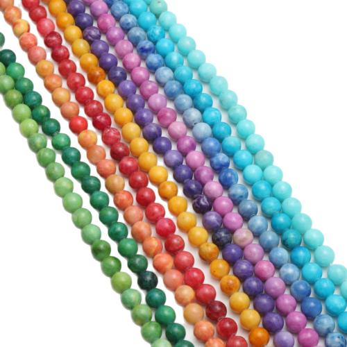 Impression Jasper Beads, Round, polished, DIY & different size for choice, more colors for choice, Sold By Strand
