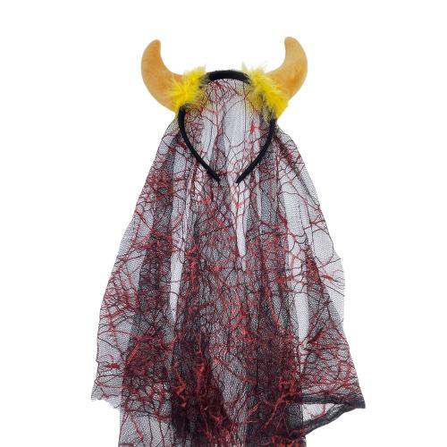 Cloth Hair Band, Horn, handmade, Halloween Design & for woman, more colors for choice, Sold By PC