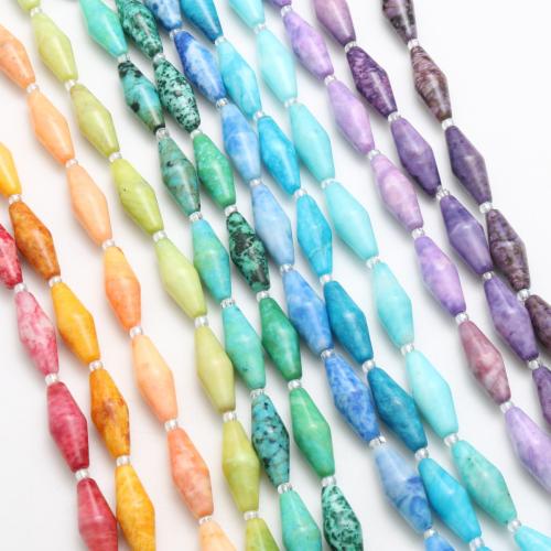 Impression Jasper Beads, polished, DIY, more colors for choice, 20x8mm, 9PCs/Strand, Sold By Strand