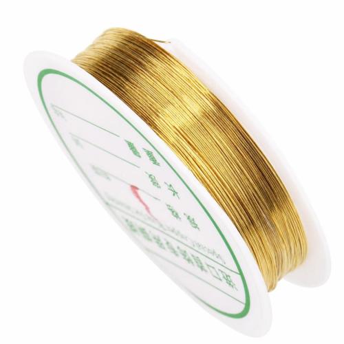 Brass Wire, plated, DIY & different size for choice, more colors for choice, Sold By Spool