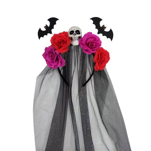 Cloth Hair Band, Skull, handmade, Halloween Design & for woman, more colors for choice, Sold By PC