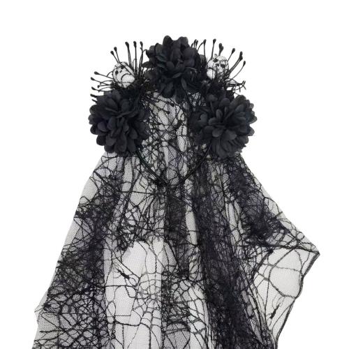Cloth Hair Band, Flower, handmade, Halloween Design & for woman, more colors for choice, Sold By PC