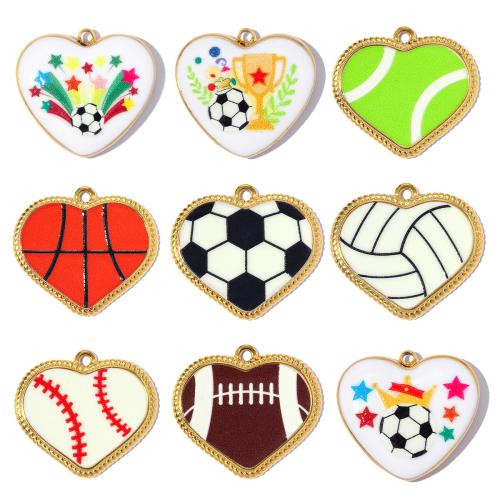 Pendentifs en titane, Acier titane, Placage, DIY & styles différents pour le choix & émail, plus de couleurs à choisir, 3PC/sac, Vendu par sac