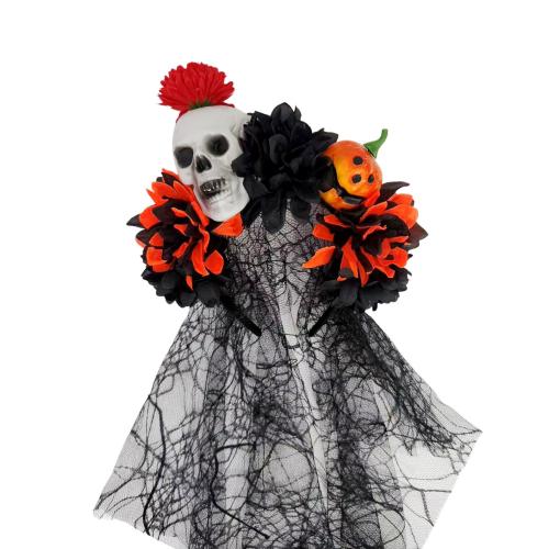Stoff Haarband, Schädel, Epoxidharzklebstoff, Design für Halloween & für Frau, keine, verkauft von PC