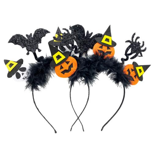 Stoff Haarband, mit Plüsch, Epoxidharzklebstoff, Design für Halloween & unisex, keine, 270x230mm, verkauft von PC