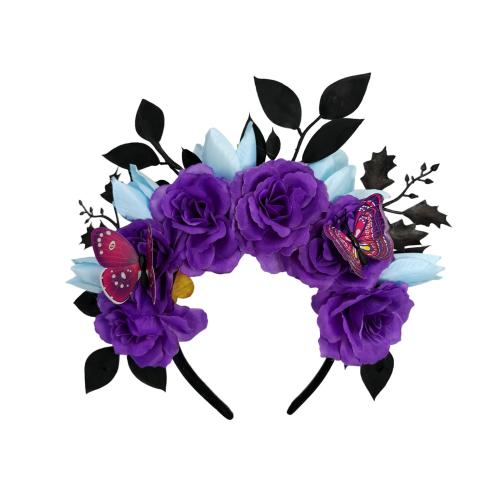 Cloth Hair Band, Flower, handmade, Halloween Design & for woman, 260x300mm, Sold By PC